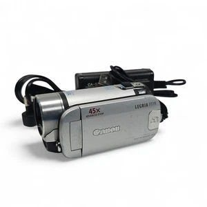 Canon Legria FS19 Camcorder 45x Zoom 8GB Memory Video Camera, Charger, USB - Picture 1 of 10