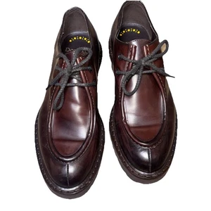 DOUCAL'S Paraboot Brown Leather Lace-Up Shoe Sz Euro 40 Original Hand Made Italy - Foto 1 di 13