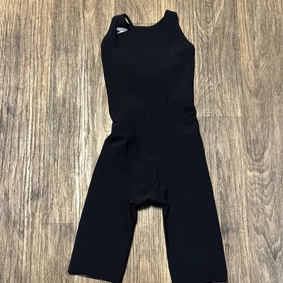 NUEVO SIN ETIQUETAS SPEEDO PowerPLUS Prime Traje Tecnológico Negro FINA Traje de Natación Mujer Foto 1 de 4