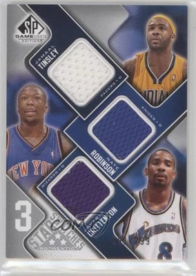 Muestras de 3 estrellas usadas del juego SP 2009-10/299 Jamaal Tinsley Nate Robinson #3S-TRC Foto 1 de 2