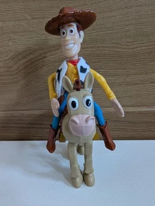 Toy Story Woody & Bullseye Disney Pixar Figure Mcdonalds 2000 Happy Meal Giocattolo  - Foto 1 di 7