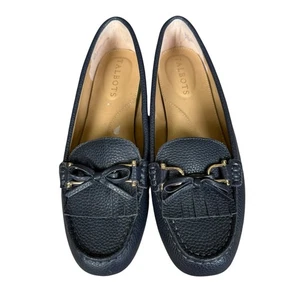 Talbots Azul Oscuro Guijarro Cuero Borla Planos Mujer Talla 6 1/2M Calzado - Imagen 1 de 12