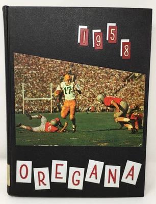 Anuario 1958 de la Universidad de Oregón "Oregana" Eugene, Oregon incluye Phil Knight Foto 1 de 4