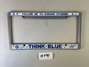 LA Dodger Stadium License Plate Frame Think Blue MLB Baseball AAA 14F90 - Picture 1 of 3