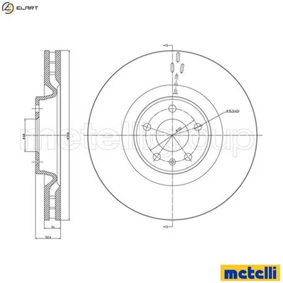 2x BRAKE DISC 23-1085C FOR AUDI A6/S6/Allroad A8L A7/Sportback/S7 CDNB 2.0L 4cyl - Image 1 of 4