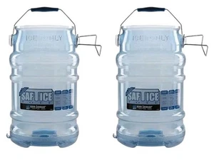 (2-Pack) San Jamar Saf-T-Ice Ice Tote Bucket with Ice Machine Hanger - NEW - Picture 1 of 3