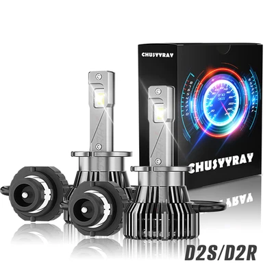 Kit de bombilla de haz alto bajo faro LED xenón D2S para SAAB 9-2X 2005-06 2 piezas Foto 1 de 4