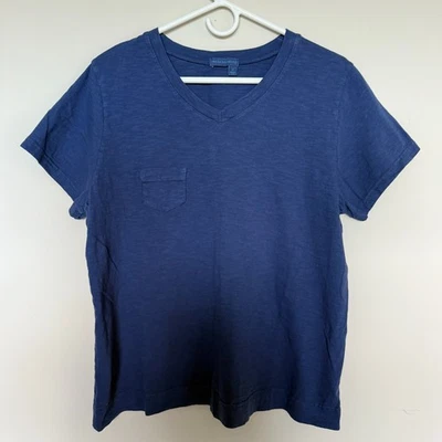 Top Fresh Produce Mujer Talla 1X Azul Hecho en EE. UU. Informal Boho Minimalista Costero Foto 1 de 4