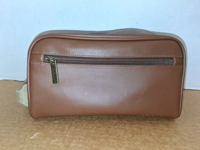 Estuche de viaje para hombre Kenneth Cole Reaction bolso marrón 10x4x5 Foto 1 de 4