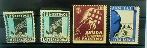 LOTE DE 4 VIÑETAS GUERRA CIVIL - Picture 1 of 2