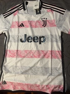 ADIDAS JUVENTUS HEATREADY 23/24 AWAY SOCCER WHITE PINK JERSEY SIZE M MEN $150 - Picture 1 of 8