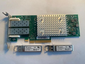 PCI-E Network Adapter Dual Port FC 16G QLOGIC QLE2692L-DEL 0TCK3G TCK3G + 2 SFP+ - Bild 1 von 3