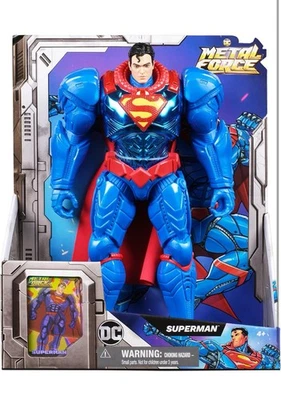 Figura de acción DC Comics Metal Force Superman 12 pulgadas superhéroe extra grande nueva Foto 1 de 4