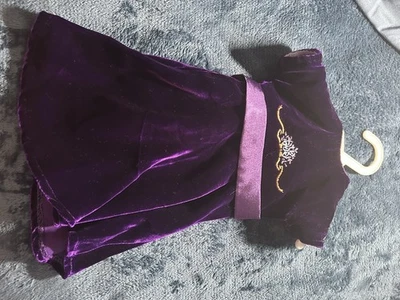 Платье куклы Götz фиолетовое бархатное платье подходит для кукол American Girl 18"" - Изображение 1 из 3