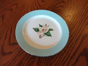 1 Platos de Postre Homer Laughlin China Turquesa Magnolia Pan de por Vida 6 3/8" - Imagen 1 de 3