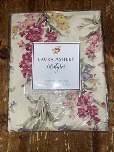 LAURA ASHLEY Lifestyles Florette 87"L x 16"W Floral Algodón Ventana VALANCE - Imagen 1 de 5