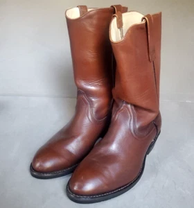 Vintage Red Wing 1472 Pecos Roper Cowboy Goodyear Boots Men Sz 9EEE Made in USA - Picture 1 of 13