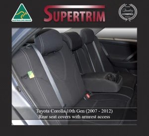 Rear AR seat cover fits Toyota Corolla May (2007-On) waterproof premium neoprene - Picture 1 of 10