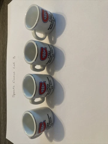 NHL Stanley Cup Crazy Mini Mug lot of 4, see photos, free ship, great pieces Cover
