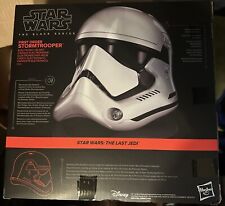 FIRST ORDER STORMTROOPER ELECTRONIC HELMET Star Wars The Black Series Disney New