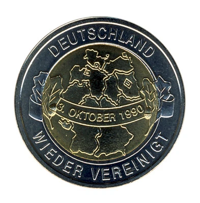 DEUTSCHLAND - 20 Jahre WIEDERVEREINIGUNG - Deutschlandkarte - Bild 1 von 2