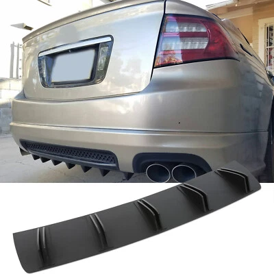 Rear Bumper Diffuser 5 Fins Spoiler Lip Splitter For Acura TL 1995-2014 Foto 1 de 4