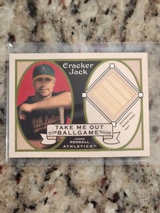 2005 Topps Cracker Jack Jason Kendall Take Me Out To The Ballgame Bat Relic MS2