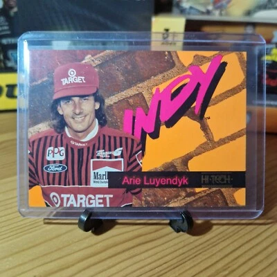 Arie Luyendyk #50 1993 Hi-Tech Indy 500 Card F1 Retro Motorsport Memorabilia - Image 1 of 2
