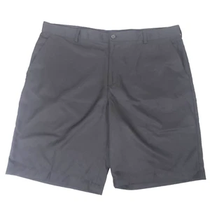 Izod Bermuda Golf Shorts Mens Size 42 x 10 Flat Front 4 Pocket Design Black - Picture 1 of 7
