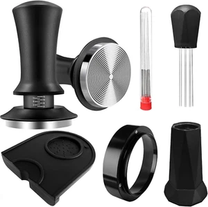 51mm Espresso Tamper Set with Dosing Funnel, WDT Tool & Tamper Mat - Picture 1 of 13