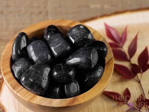 BLACK TOURMALINE Tumbled Healing Crystals Stones, Self Care Gift, E0846 - Picture 1 of 10
