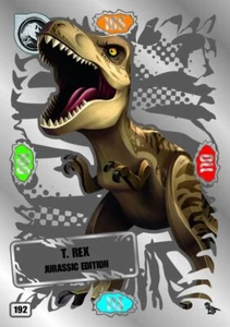 LEGO Jurassic World Series 2 Trading Card 192 - T. Rex Jurassic Edition - Zdjęcie 1 z 1