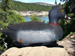 Vintage Flambeau Plastic Merganser Duck Decoy made in USA From Way Back - Picture 1 of 4