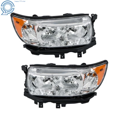 Halogen Headlight Headlamp For Subaru Forester 2006-2008 w/Bulb Left Right - Image 1 of 4