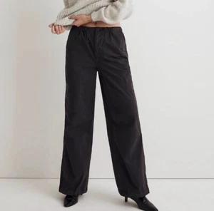 Madewell Women’s Parachute Cargo Pants Wide Leg Elastic Waist Sz 28 NWT Y2K - Picture 1 of 15