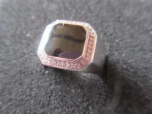 Unisex: Toller Ring  Silber 925  Emaille Gr. 62 (20 mm Innendurchmesser) NEU - Bild 1 von 3
