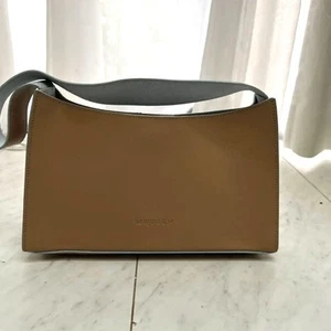 Alexander McQueen Hand Bag Tote Purse Leather Beige Authentic - Picture 1 of 24