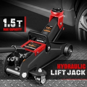 1.5 Ton 3000lb Heavy Duty Steel Low Profile Hydraulic Trolley Service Floor Jack - Picture 1 of 5