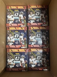 2024 Panini NFL Optic Donruss Football Mega Box Blue Hyper Sealed - LOT OF 6 - Picture 1 of 1