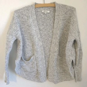 Madewell cardigan maglione donna grigio aperto davanti maniche lunghe taglia XS - Foto 1 di 15