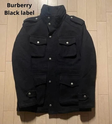 Burberry Black Label Military Coat Partially Removable Lining M Black #EK BCA - Image 1 of 3