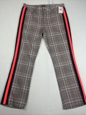 Pantalones de café Mother Jeans The Insider al tobillo Happy People leer y beber talla 32 Foto 1 de 4