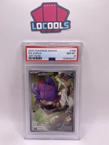 2025 Pokemon SVP KO N's Zorua #189 Journey Together ETB - PSA 8 - Picture 1 of 2
