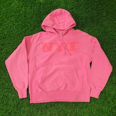Vintage Y2K Champion NYC Hoodie Medium 23x25 Reverse-Weave - Image 1 of 4