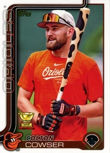 2025 Topps Series 1 Colton Cowser Golden Mirror Image Variation Rookie Cup #230 - Bild 1 von 2