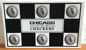 Vintage 1997 Chicago White Sox vs Cubs MLB Baseball Checkers Game Mini Helmets - Picture 1 of 5