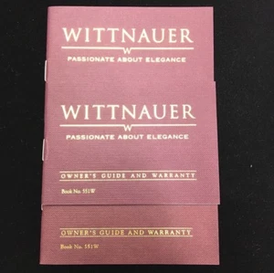 Wittnauer Manuale Orologio Originale Libretto Guida Proprietario e Libretto Garanzia n.551W - Foto 1 di 1