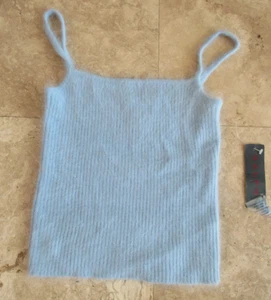 Misses Talla M, Mediana Ralph Lauren Mezcla Angora Suéter Camiseta sin Mangas, NUEVO - Imagen 1 de 3