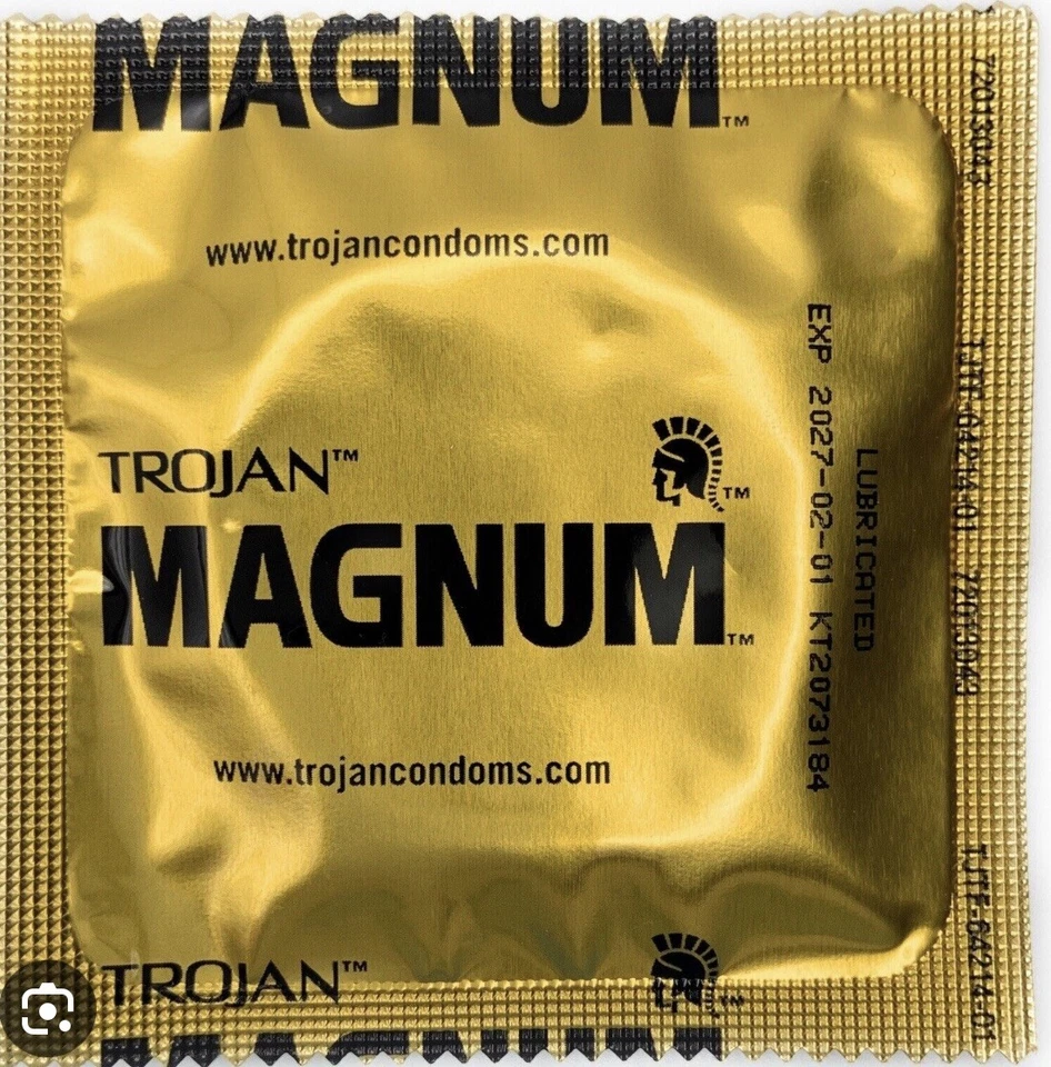 Preservativos grandes lubricados Trojan Magnum, condones lubricados, 100 unidades Foto 1 de 1