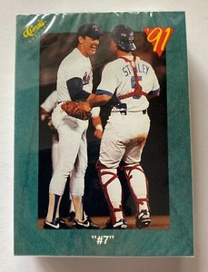 1991 Classic Baseball Card Green Border Sealed Pack Nolan Ryan "#7" Visible